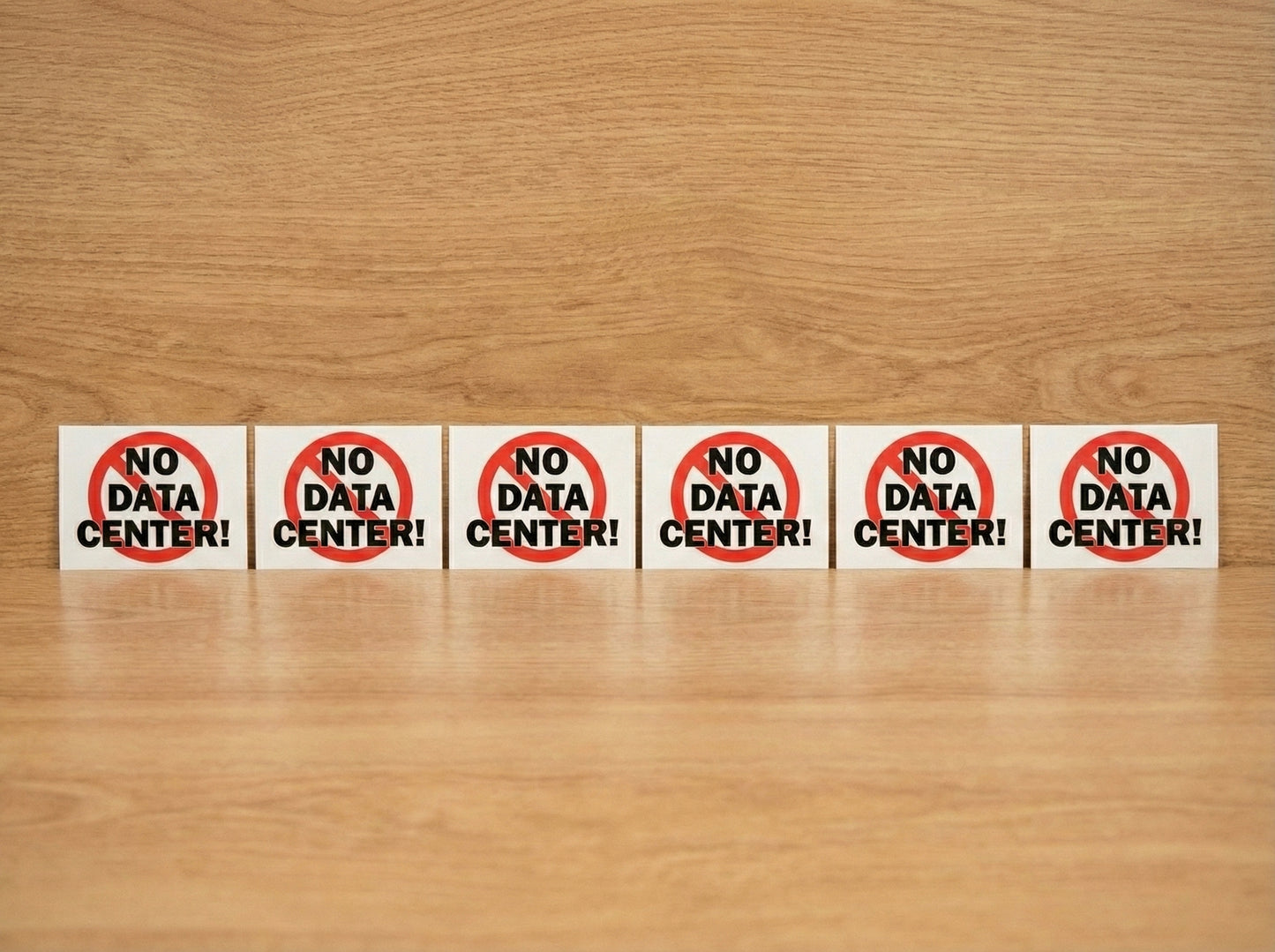 "No Data Center" Stickers