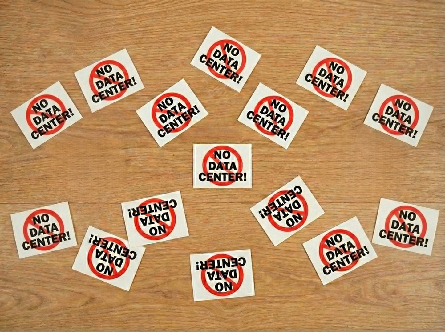 "No Data Center" Stickers