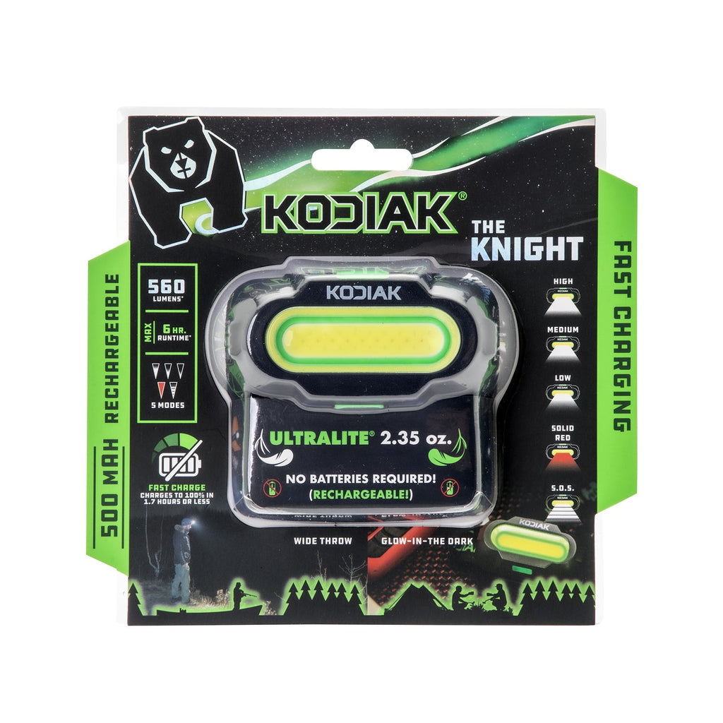 Kodiak® Knight Rechargeable 560 Lumen 5 Mode Headlamp